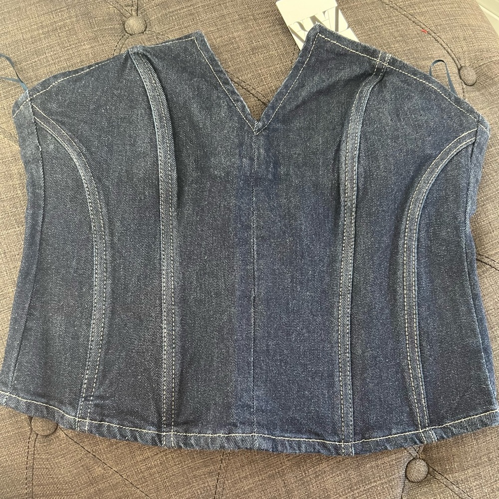 Denim Corset